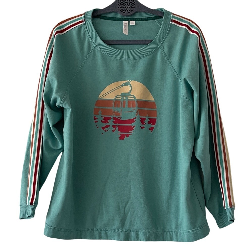 Joyspun‎ Womens Ski Chairlift Sweatshirt Top Small